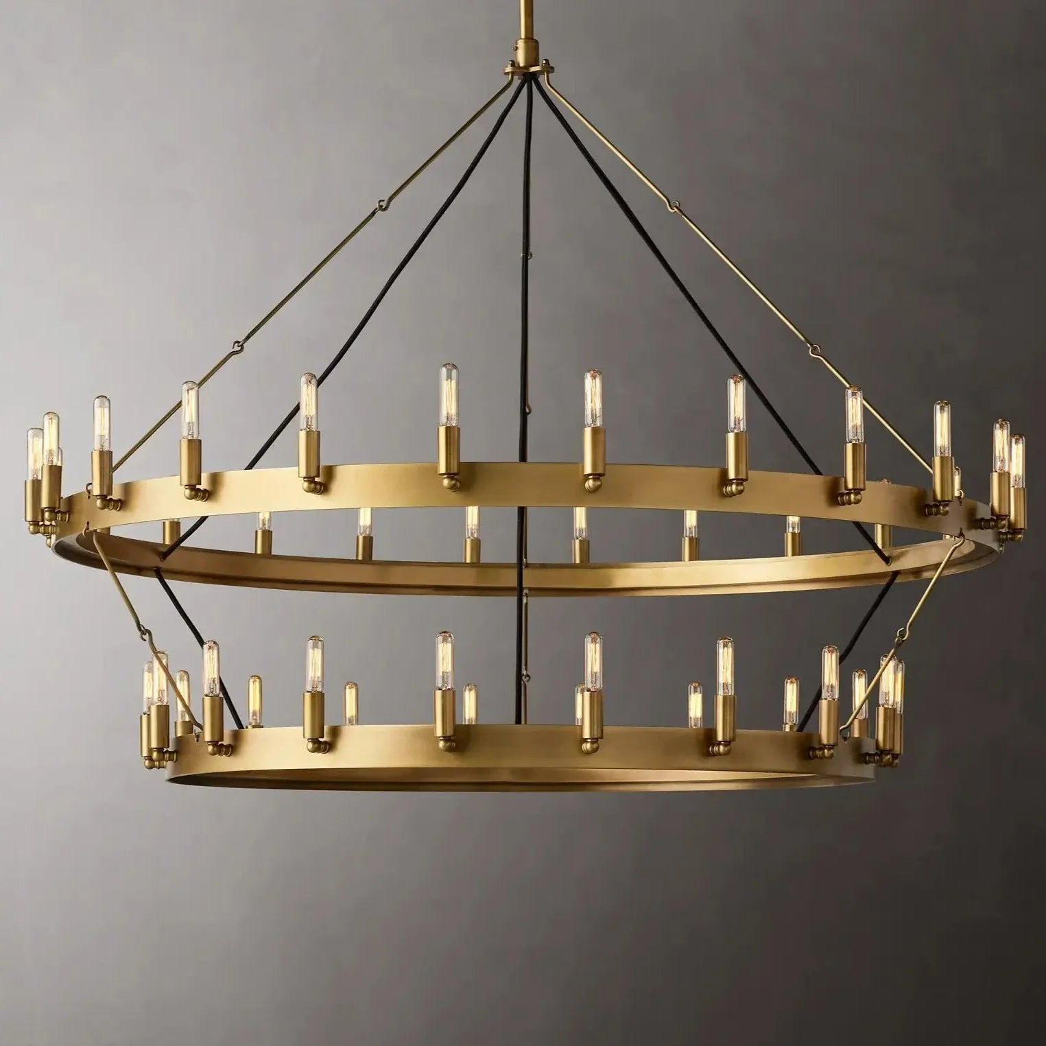 Retro American Candle Chandelier