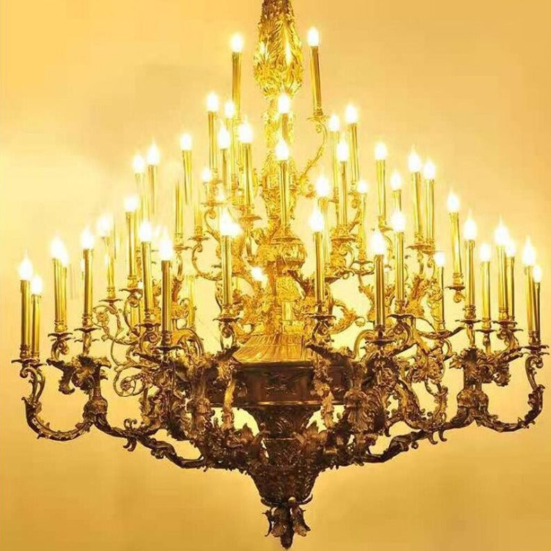 French Copper Luxury Villa Chandelier