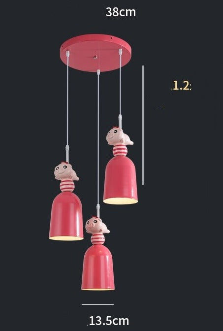 Nordic Kids Room Toys Figurine Pendant Lights