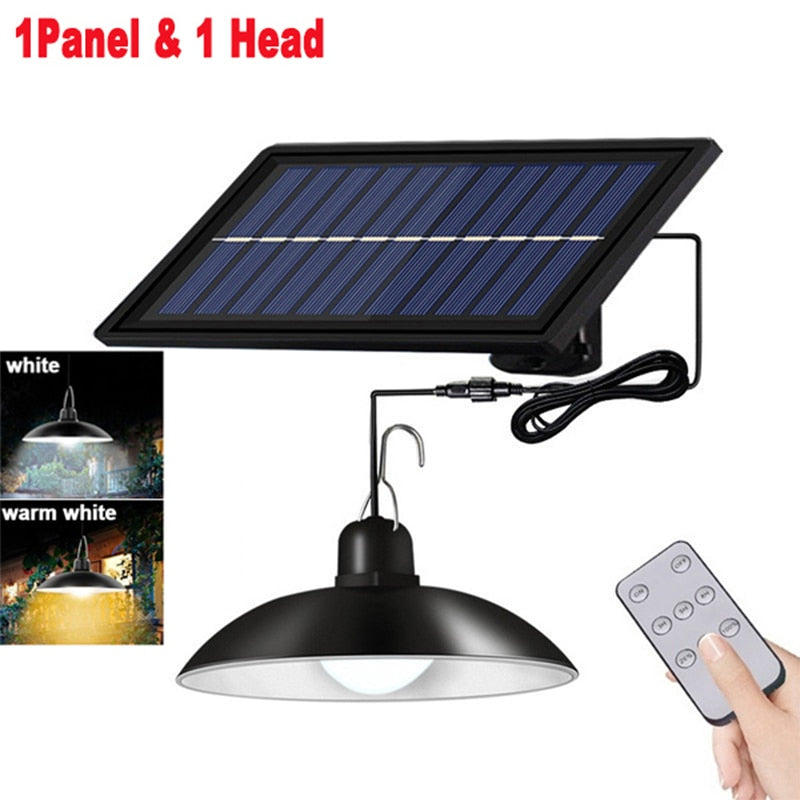 Solar Double-Head Lights Outdoor Waterproof