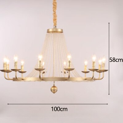 Country Candle Crystal Chandelier