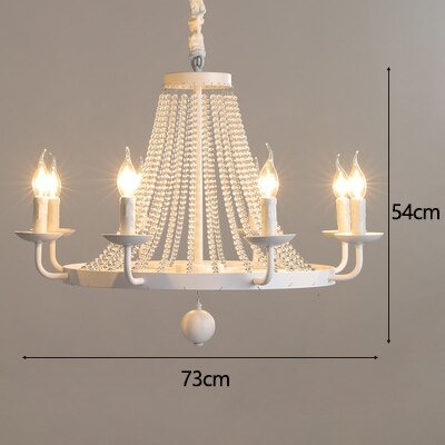 Country Candle Crystal Chandelier