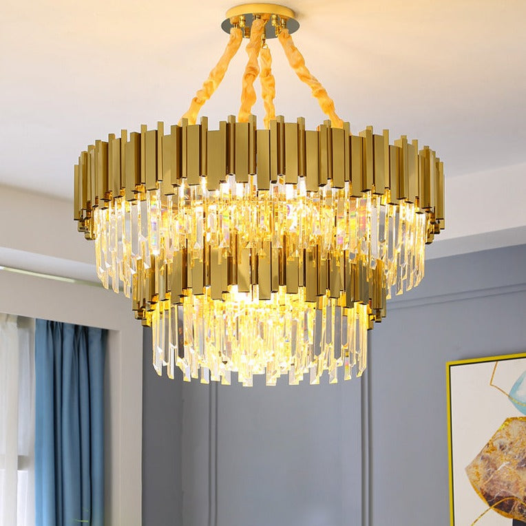 Modern Luxury Gold Crystal Lustre