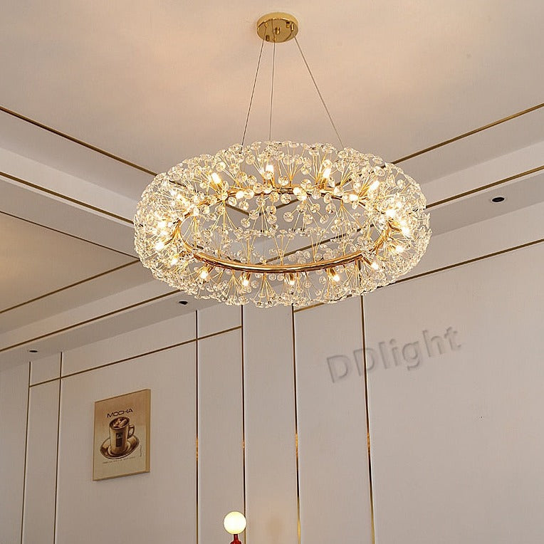 Gold Luxury Circular Chandelier