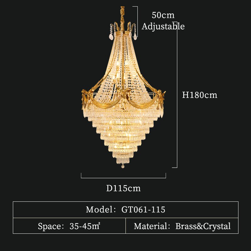 Crown Shape Crystal Chandelier