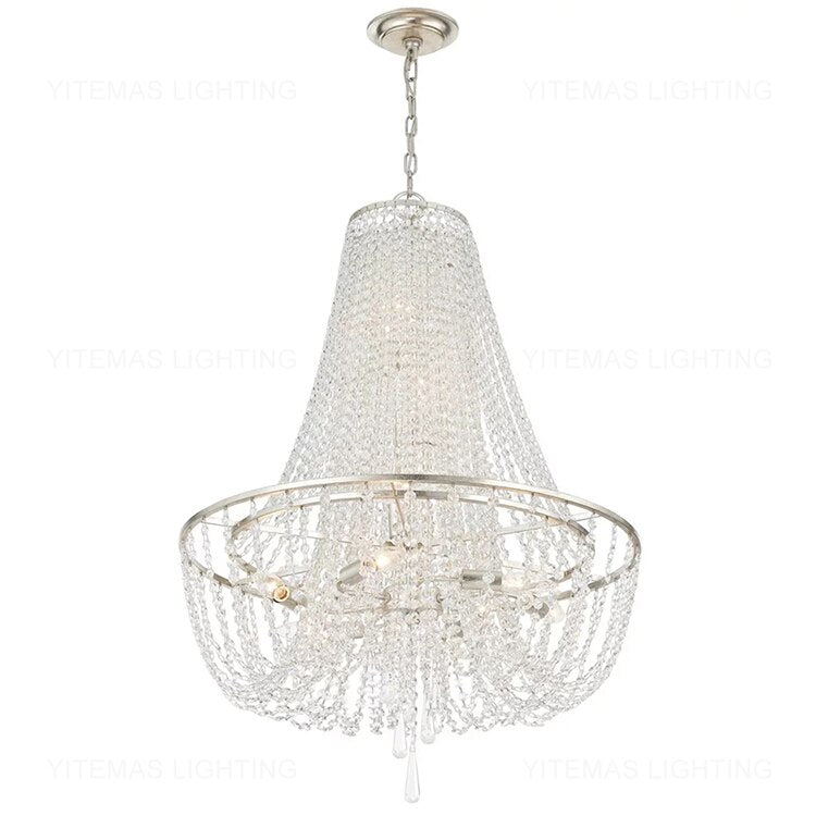 French Hanging Crystal Chandelier