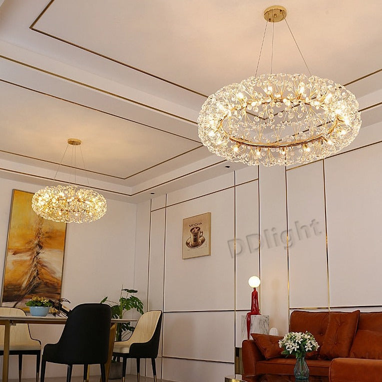 Gold Luxury Circular Chandelier