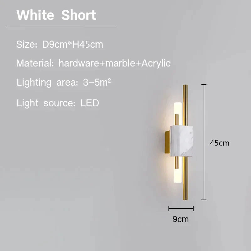 Modern Marble Led Wall Lamp