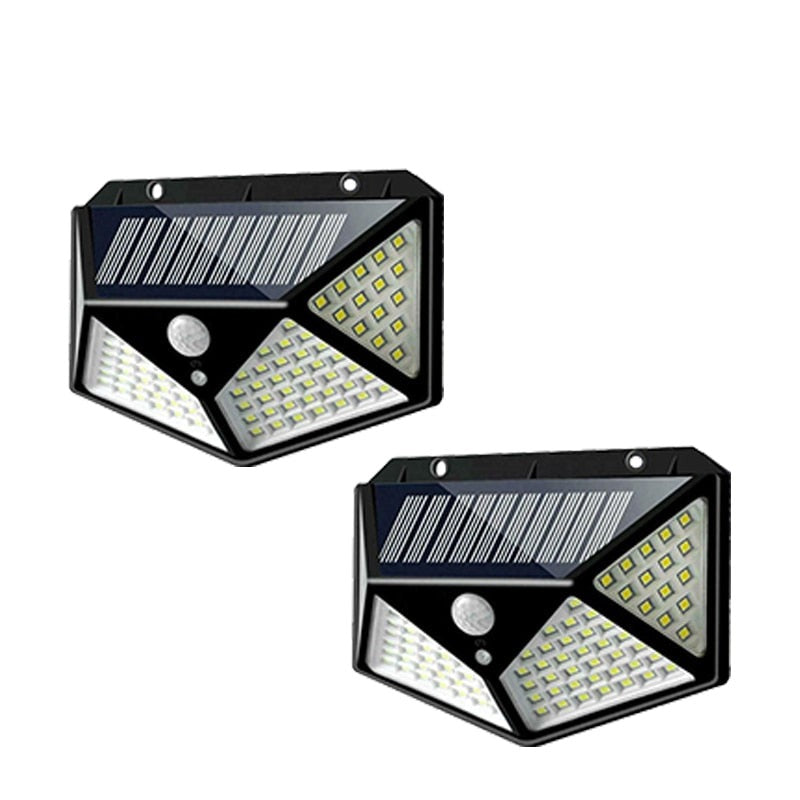 100 LED Solar Wall Lights