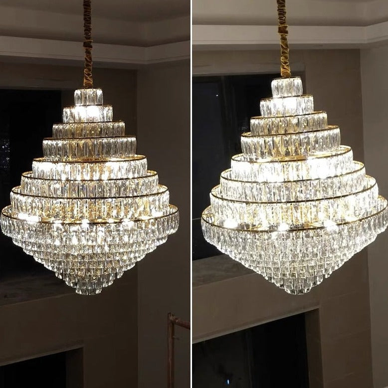 Villa Hollow Duplex Building Chandelier