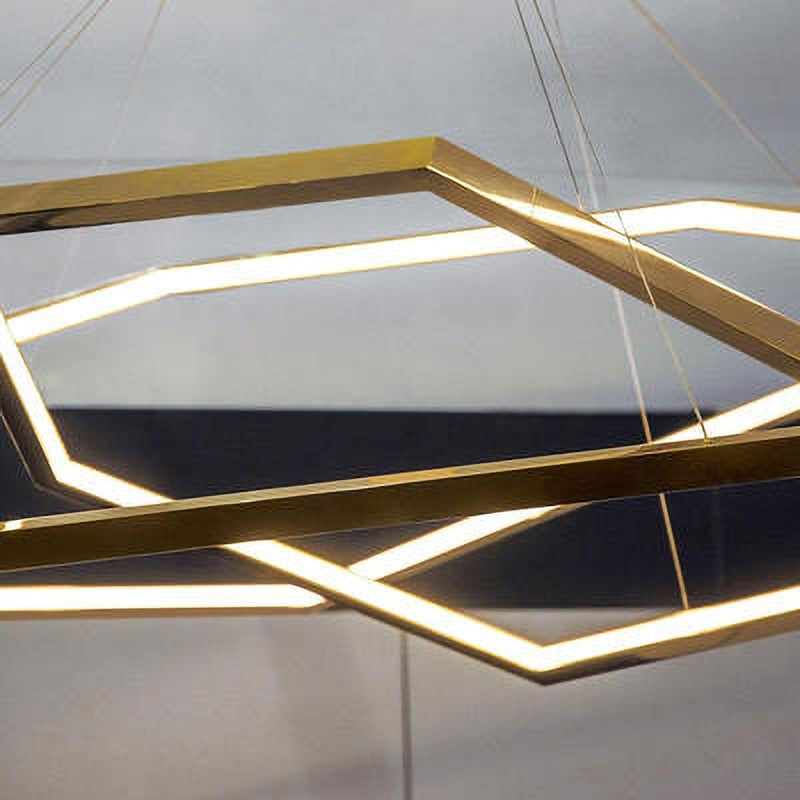 New Post-Modern Luxury Gold Chandelier