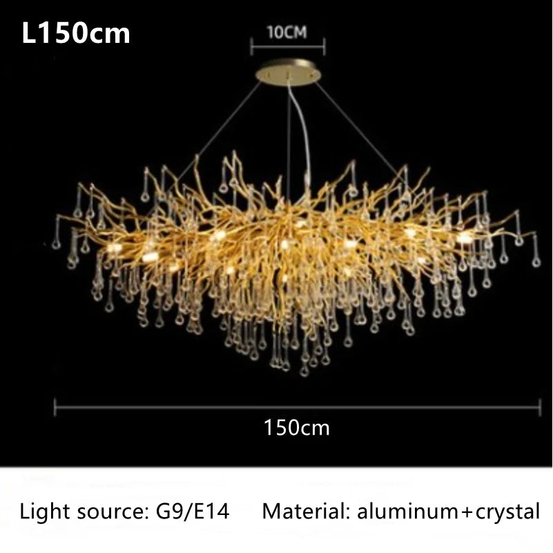 Unique Luxury Crystal Ceiling Chandelier