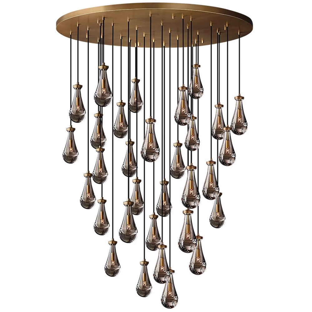 Luxury Raindrop Staircase Chandelier