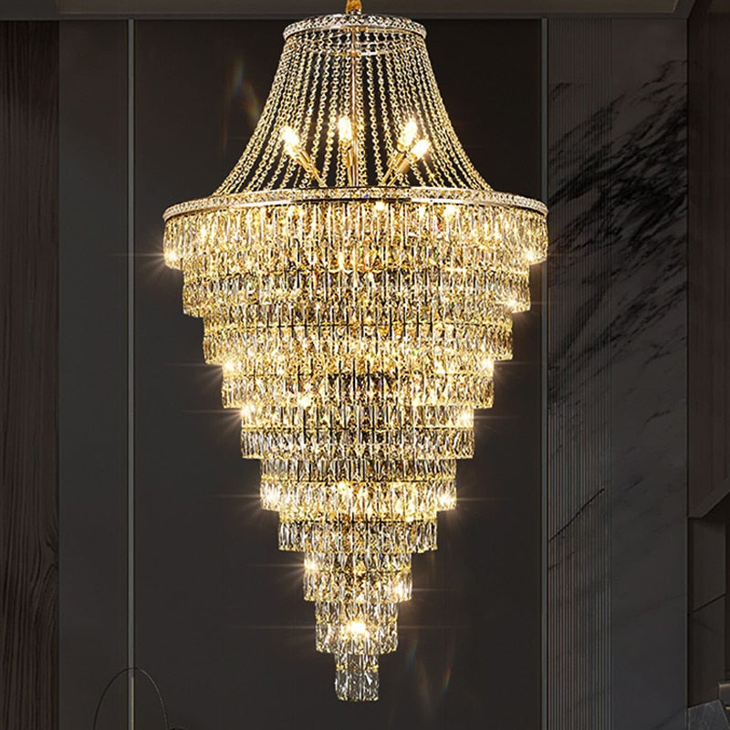 Duplex Villa Crystal Chandelier