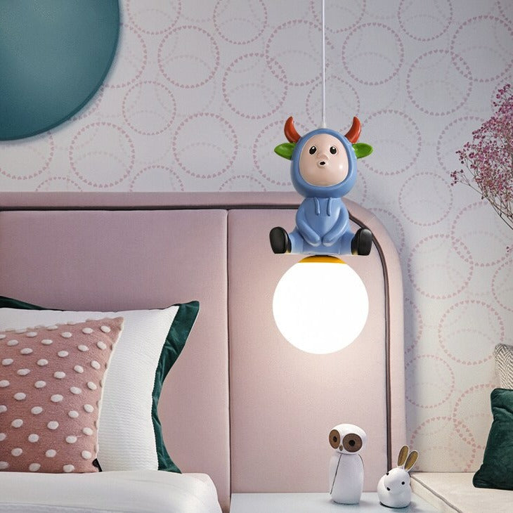 Nordic Kids Room Toys Figurine Pendant Lights