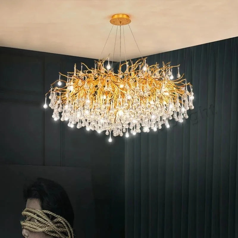 Unique Luxury Crystal Ceiling Chandelier