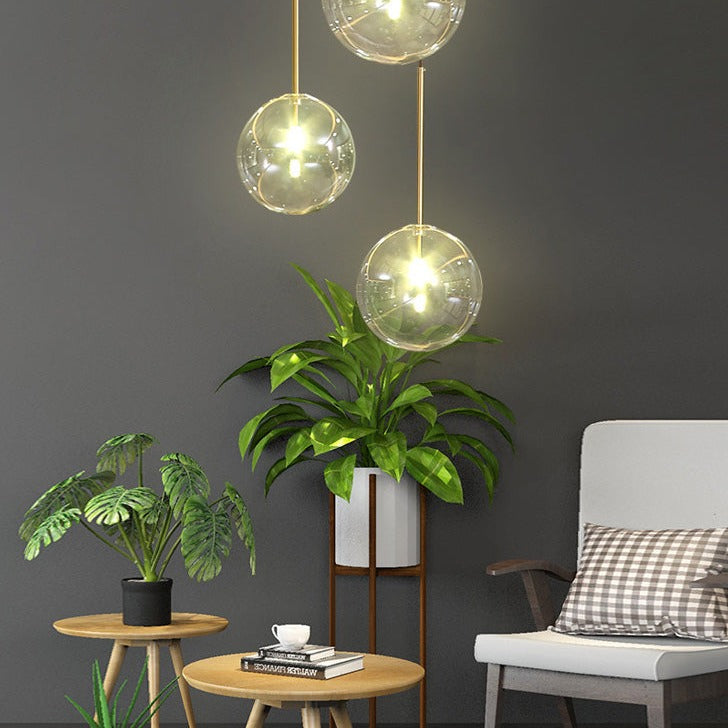 Modern Luxury Glass Ball Chandelier