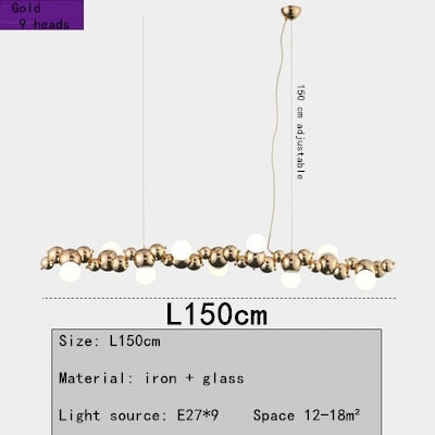 Designer LED Caterpillar Chandelier