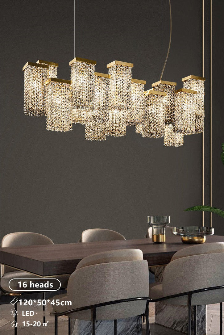 2023 New Italian Smoky Crystal Contemporary Chandelier