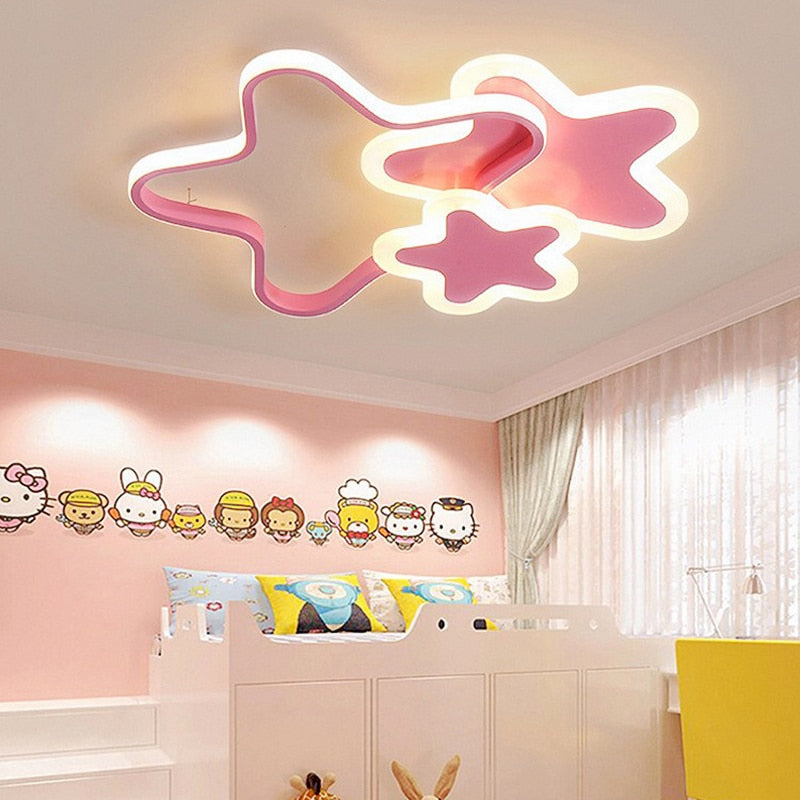 Ceiling Chandelier Star Shape Girls Room