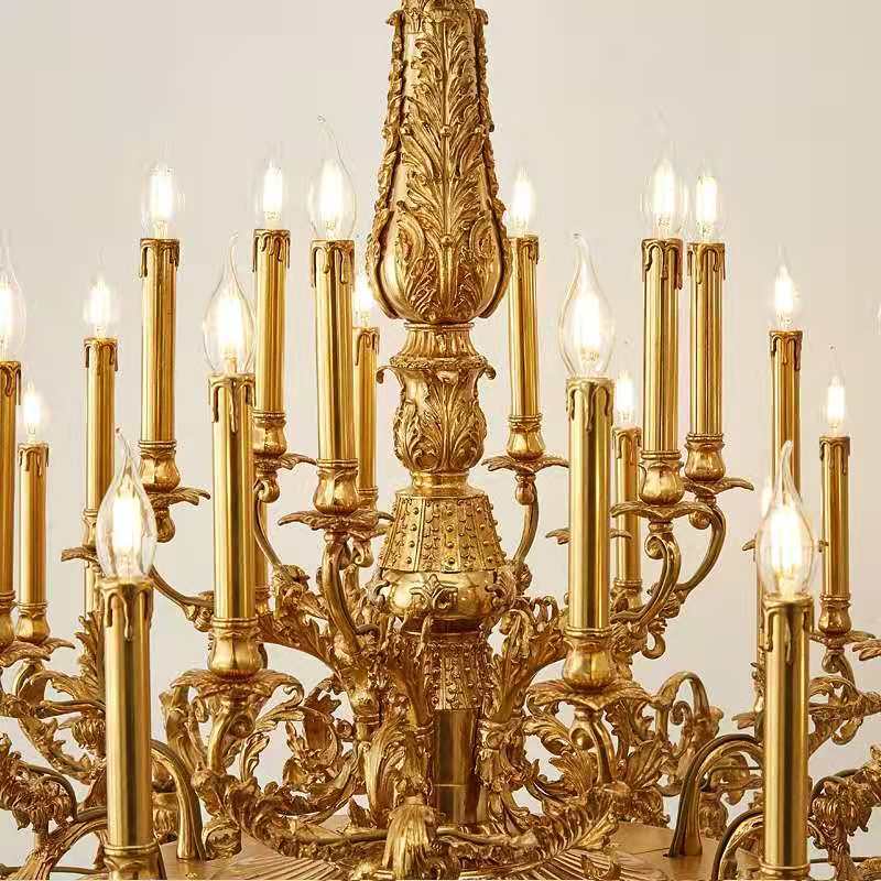 French Copper Luxury Villa Chandelier