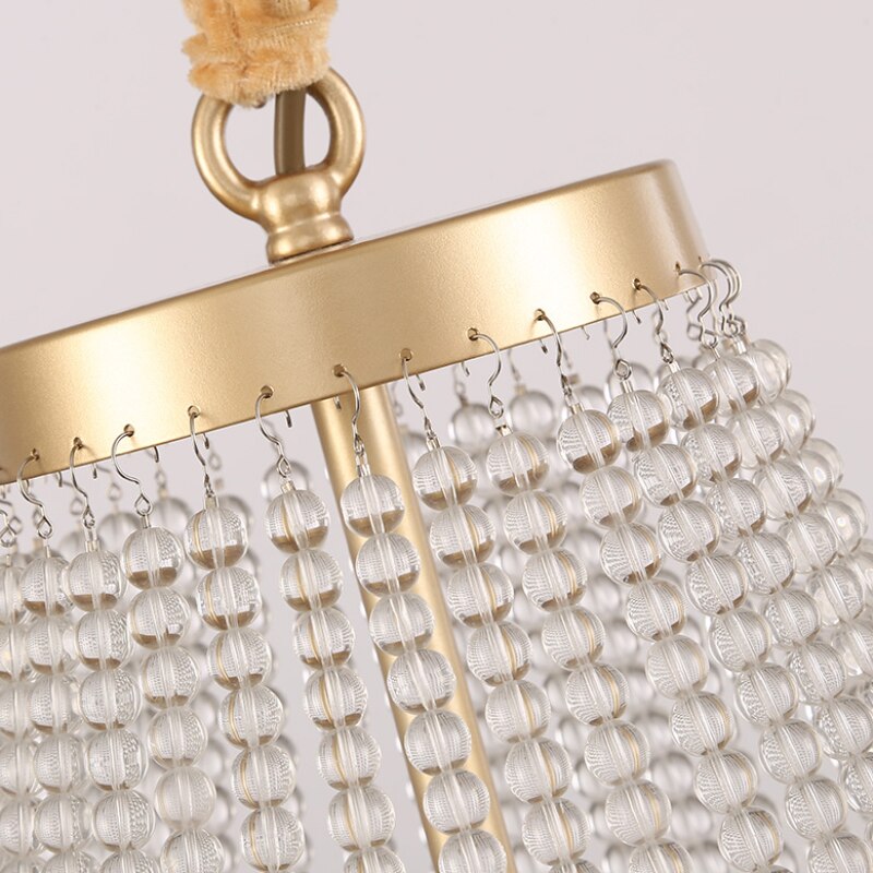 Country Candle Crystal Chandelier