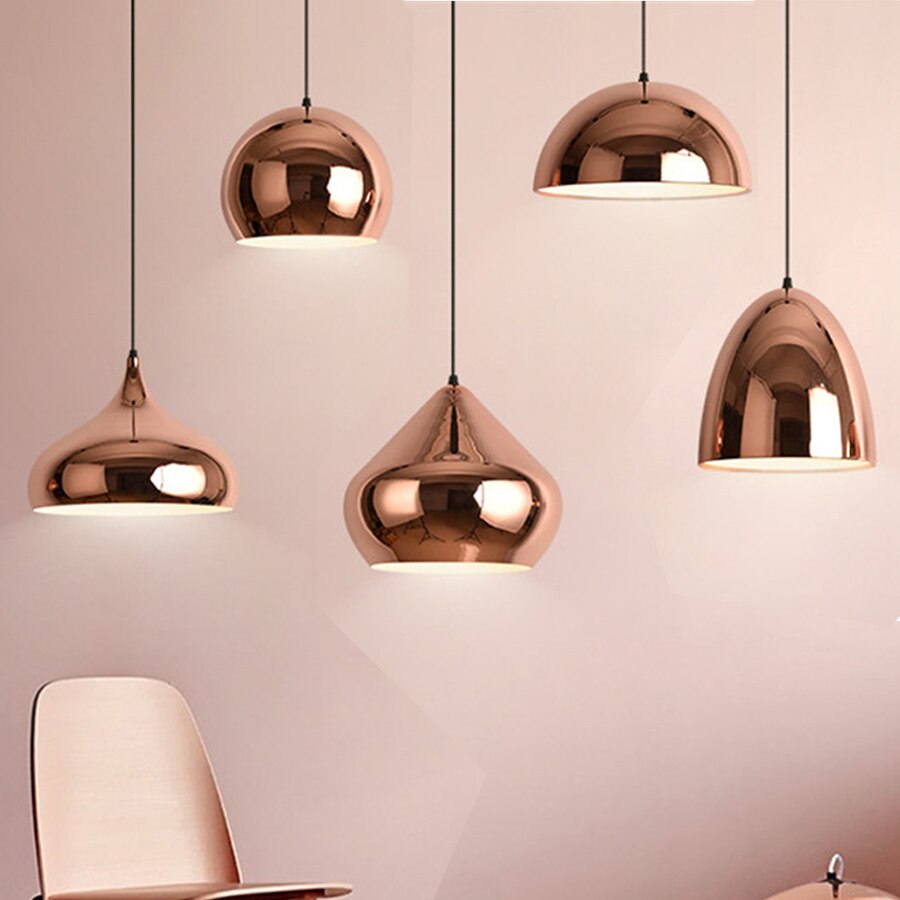 Luxury Rose Gold Pendant Light