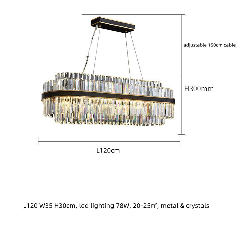 Modern Luxury Decor Crystal Lustre