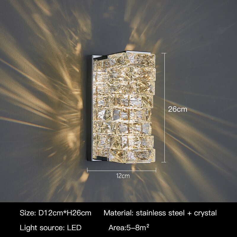 Modern Luxury Crystal Wall Lamp