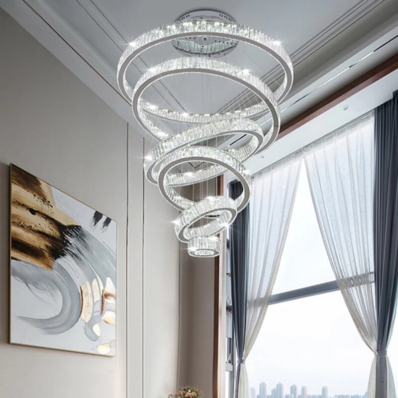 Luxury Modern Ring Crystal Chandelier