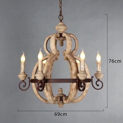 Rustic Wood Chandelier