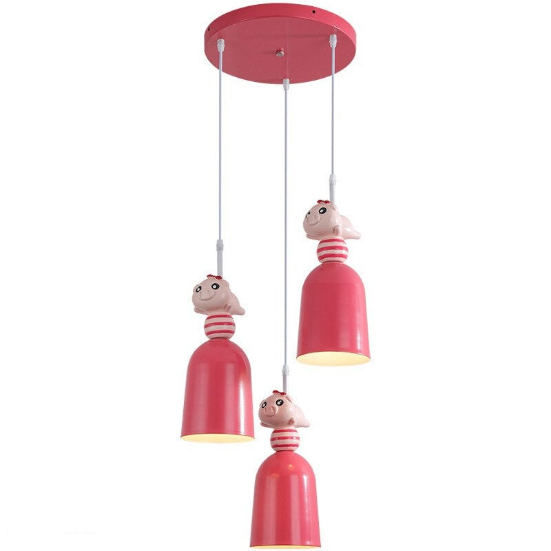 Nordic Kids Room Toys Figurine Pendant Lights