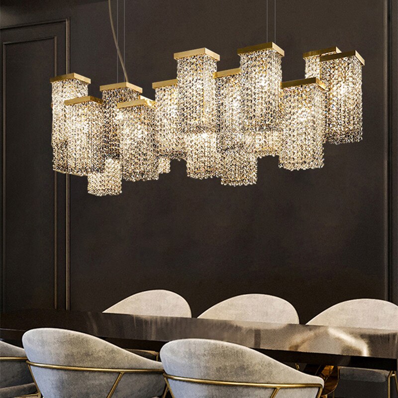 2023 New Italian Smoky Crystal Contemporary Chandelier