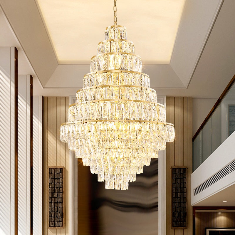 Villa Hollow Duplex Building Chandelier