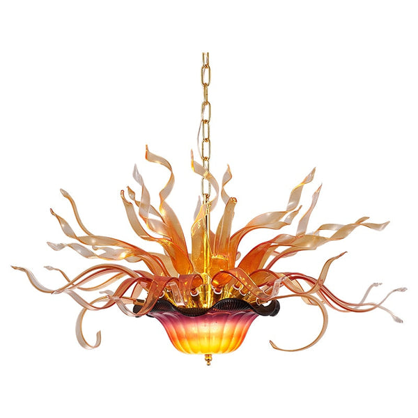 Modern Flying Bird Chandelier Handblown Glass Pendant Light for Bedroom Foyer Hallway Entryway