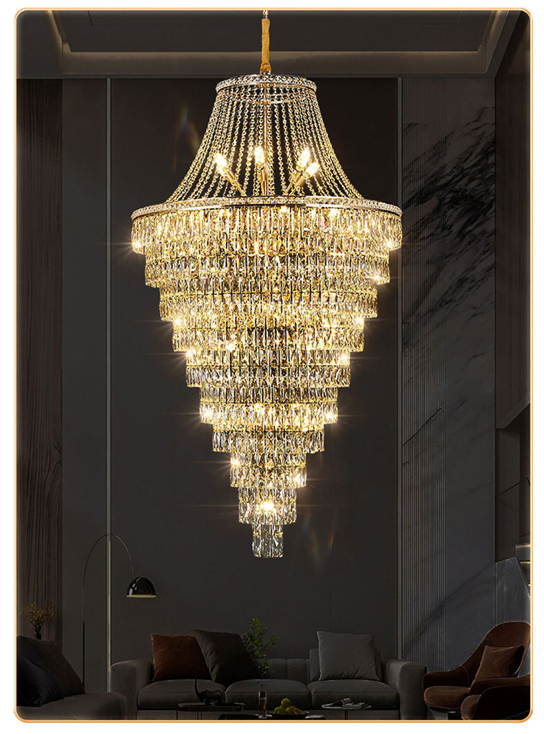 Duplex Villa Crystal Chandelier