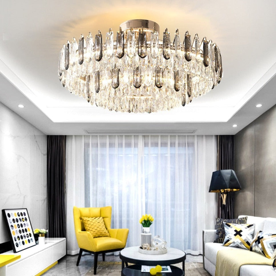 Crystal Modern Gold Ceiling Lustres