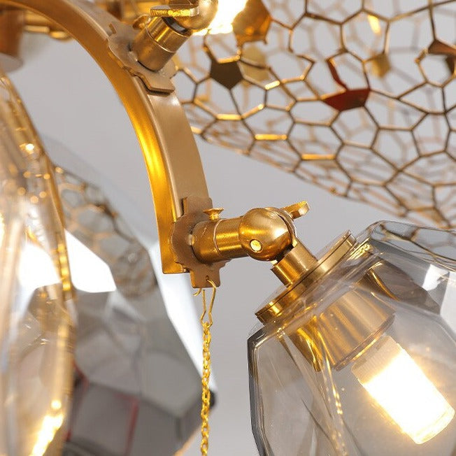 Modern Luxury Villa Glass Chandelier