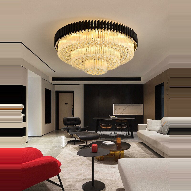 Round Crystal Designer Ceiling Chandelier