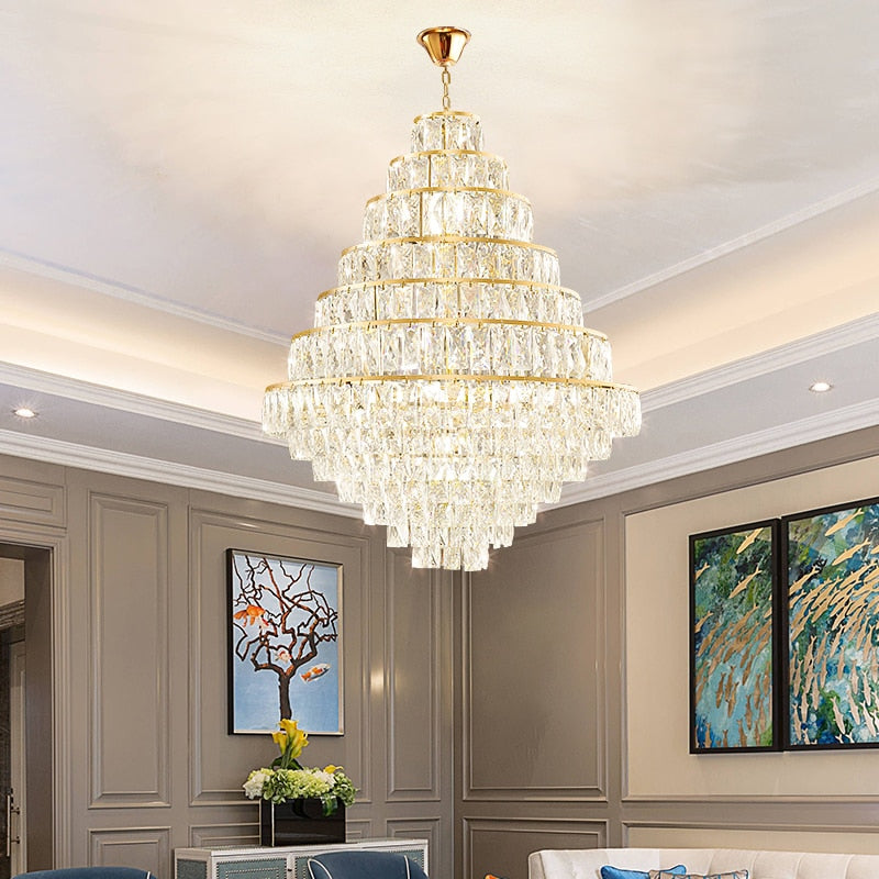 Villa Hollow Duplex Building Chandelier