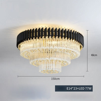 Round Crystal Designer Ceiling Chandelier