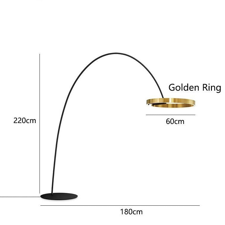 LED Light Round Rings Style Floor Lamp