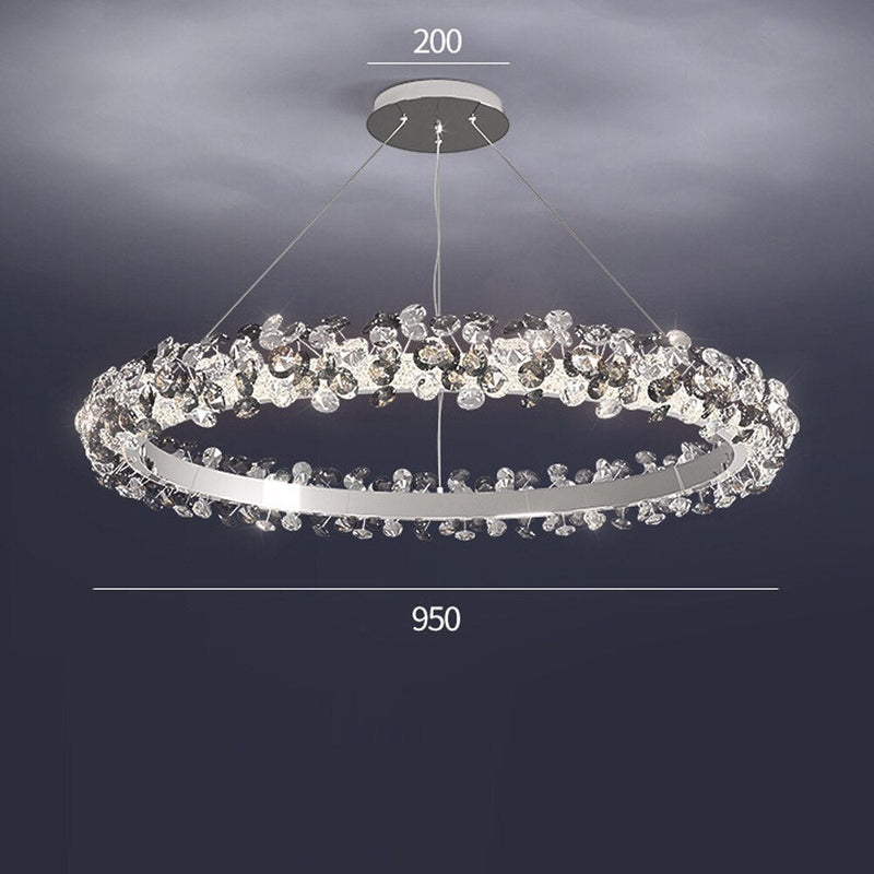 Luxury Design LED Chandelier Crystal Foyer Lights Modern Dining Hanglamp Bedroom Decoration