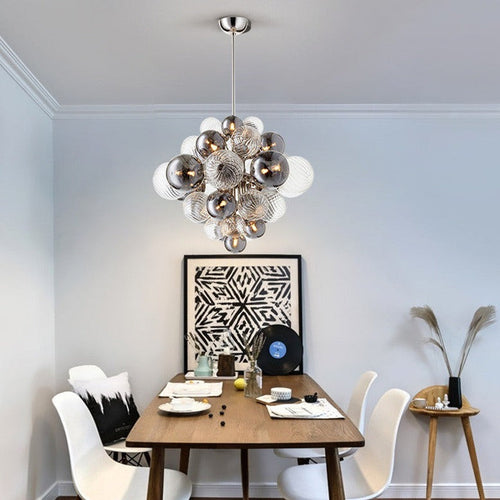 Nordic Creative pendant lamp made of iron and glass