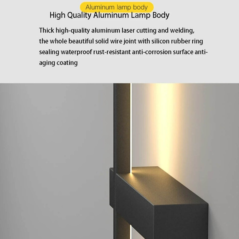 Modern Long Wall Outdoor Light