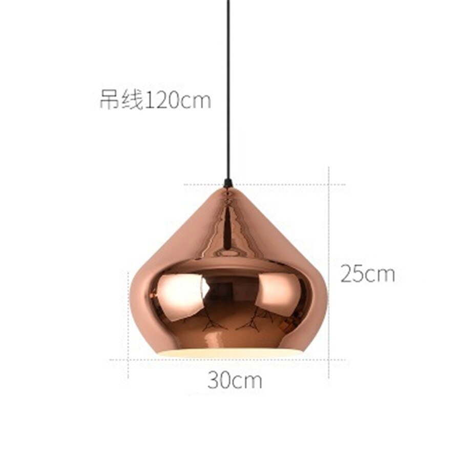 Luxury Rose Gold Pendant Light