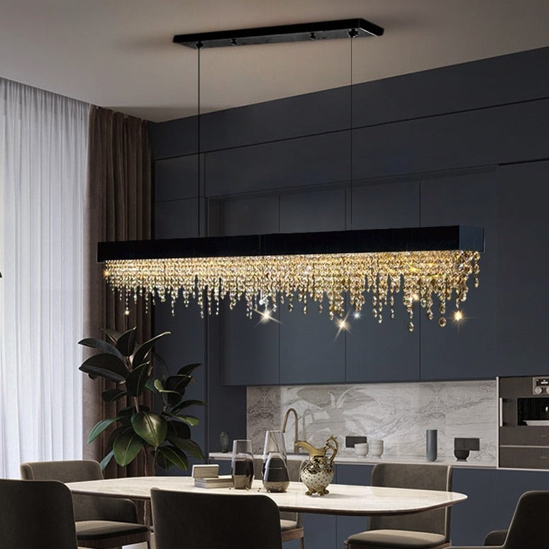 Rectangle Modern Crystal Chandelier