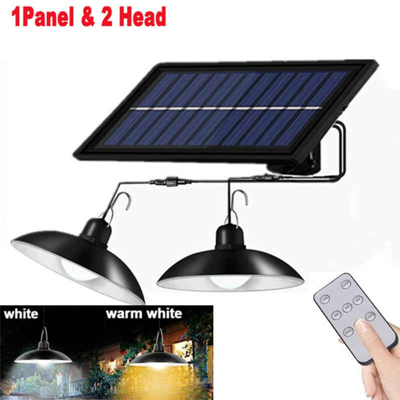 Solar Double-Head Lights Outdoor Waterproof