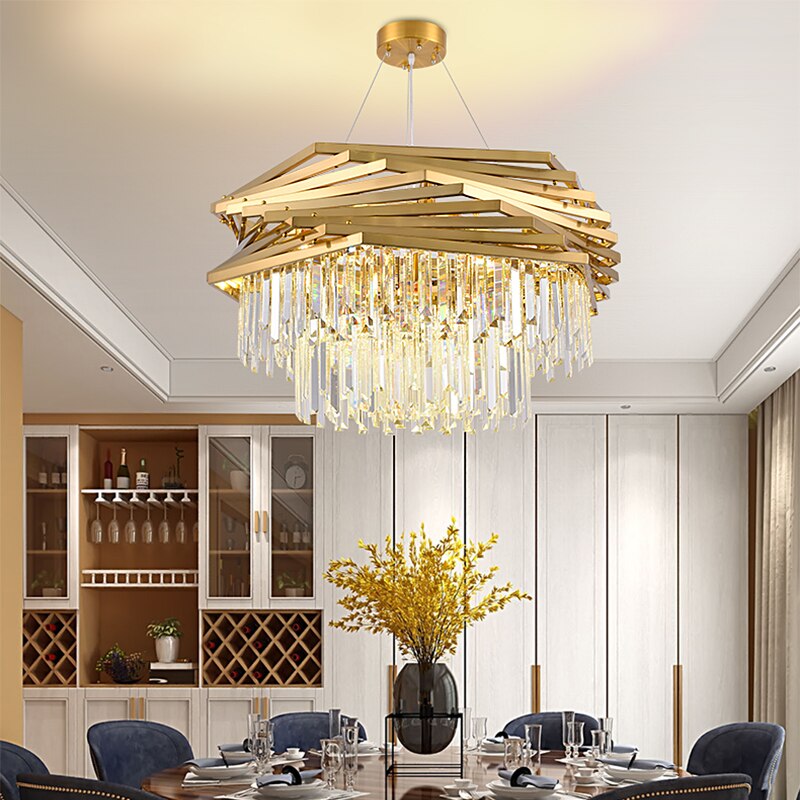 Modern Crystal Hanging Chandeliers Fixture