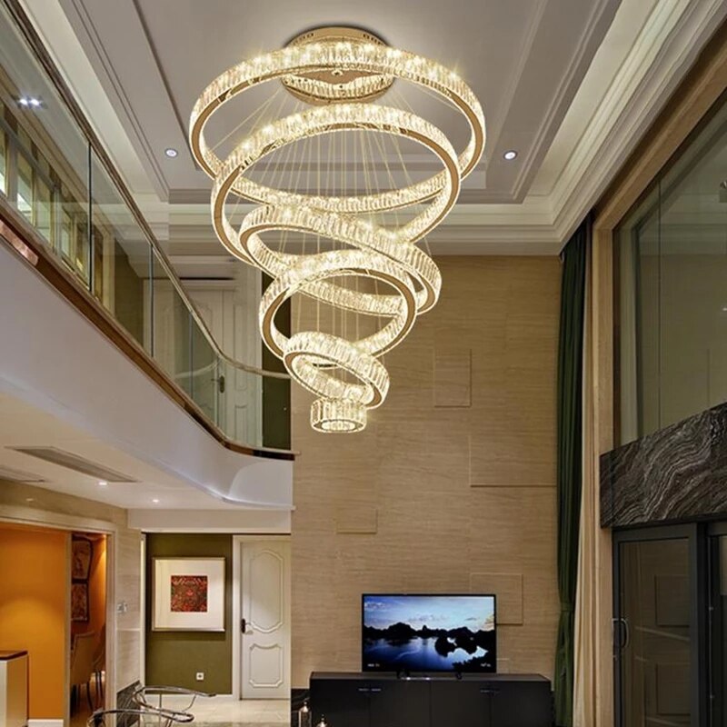 Luxury Modern Ring Crystal Chandelier